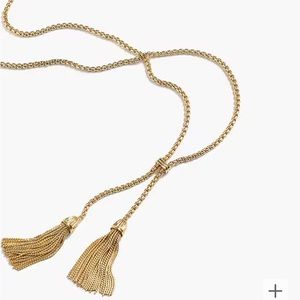 J Crew tassel chain necklace